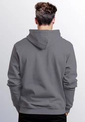 Neverless Hoodie Herren Wolf Polygon Print Grau/Hellgrau/Dunkelgrau/Rosa