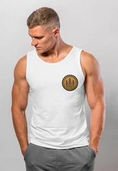 Neverless Tanktop Herren Logo Badge Naturliebhaber Outdoor Fashion 