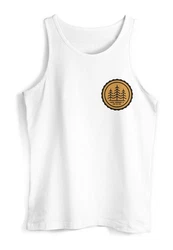Neverless Tanktop Herren Logo Badge Naturliebhaber Outdoor Fashion 