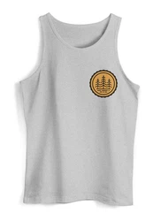Neverless Tanktop Herren Logo Badge Naturliebhaber Outdoor Fashion 