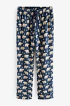 Next Pyjamahose Motion Flex Fliederfarben/Dunkelblau/Beige/Blau/Braun/Weiß