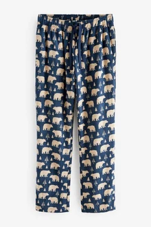 Next Pyjamahose Motion Flex Fliederfarben/Dunkelblau/Beige/Blau/Braun/Weiß
