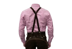 German Wear Trachtenhemd Langarm (GW120x) rot/blau/grün/rosa/gelb