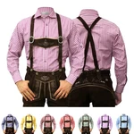 German Wear Trachtenhemd Langarm (GW120x) rot/blau/grün/rosa/gelb