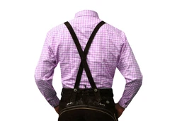 German Wear Trachtenhemd Langarm (GW120x) rot/blau/grün/rosa/gelb