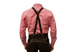 German Wear Trachtenhemd Langarm (GW120x) rot/blau/grün/rosa/gelb