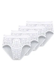 Slip 4er Pack Cotton Essentials Feinripp (Spar-Set, 4-St) Slip / Unterhose - Baumwolle - Mit Eingriff - Strapazierfhig