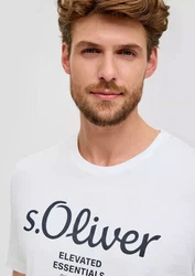 s.Oliver T-Shirt Modern Casual Rundhals Regular fit Silber