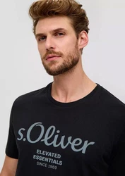 s.Oliver T-Shirt Modern Casual Rundhals Regular fit Silber/Dunkelblau/Grau/Blau