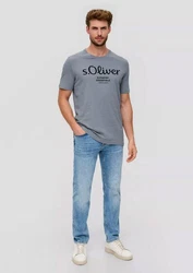 s.Oliver T-Shirt Casual im 2er Pack Silber/Blau/Grau