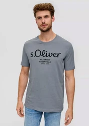 s.Oliver T-Shirt Casual im 2er Pack Silber/Blau/Grau