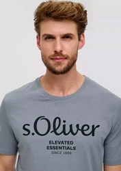 s.Oliver T-Shirt Modern Casual Rundhals Regular fit Silber/Blau/Grau