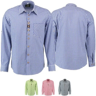 German Wear Trachtenhemd O47 Langarm Dunkelblau/Hellblau/Blau/Mischfarben German Wear Trachtenhemd O47 Langarm Dunkelblau/Hellblau/Blau/Mischfarben