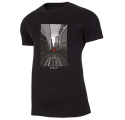 4F T-Shirt Sport Run the City Herren Schwarz