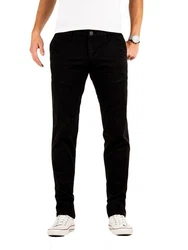 Yazubi Chino Hose Luke Schwarz/Orange