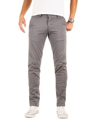 Yazubi Chino Hose Luke Grau/Hellgrau/Khaki/Dunkelgrau