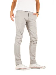 Yazubi Chino Hose Luke Khaki/Grau/Hellgrau/Beige