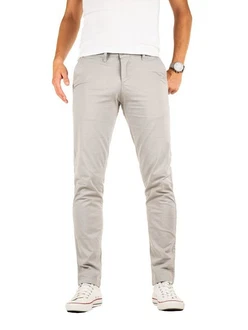 Yazubi Chino Hose Luke Khaki/Grau/Hellgrau/Beige
