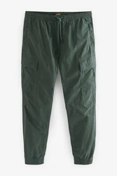 Next Utility-Cargohose Regular Tapered Dunkelgrün/Grün