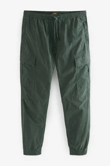 Next Utility-Cargohose Regular Tapered Dunkelgrün/Grün