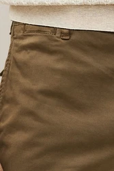 Next Slim Fit Chinohose mit Stretch Khaki/Dunkelgrün