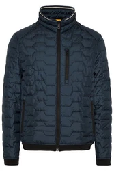 bugatti Blouson mit Stehkragen Dunkelblau/Dunkelgrün/Hellblau/Blau