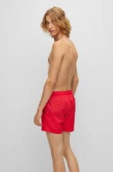 HUGO Badeshorts 'Haiti' rot/schwarz