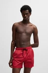 HUGO Badeshorts 'Haiti' rot/schwarz