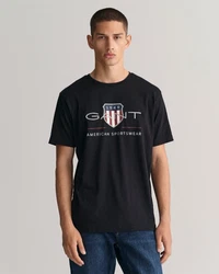 Gant T-Shirt REGULAR ARCHIVE SHIELD schwarz