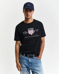 Gant T-Shirt REGULAR ARCHIVE SHIELD schwarz