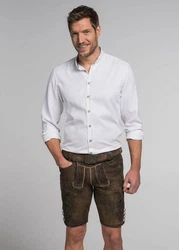 Spieth & Wensky Lederhose Wolverine-Hose WOLVERINE Herren Trachtenhose Khaki/Dunkelbraun/Braun