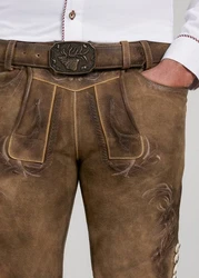 Spieth & Wensky Lederhose Wolverine-Hose WOLVERINE Herren Trachtenhose Braun/Khaki/Dunkelbraun/Beige