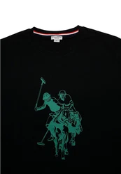 U.S. Polo Assn Longsleeve Shirt R-Neck Grün/Dunkelgrün/Schwarz