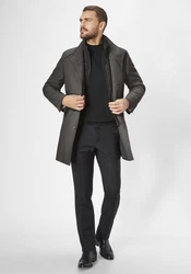 S4 Jackets Wollmantel Newton Schwarz