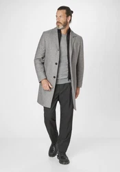S4 Jackets Wollmantel EDISON Grau