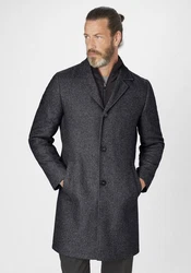 S4 Jackets Wollmantel EDISON Dunkelgrau/Grau/Dunkelblau