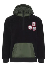 Kapuzensweatshirt Pullover mit Retro-Patches 1
