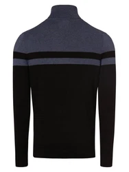 Finshley & Harding Strickpullover Dunkelblau/Schwarz