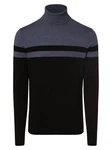 Finshley & Harding Strickpullover Dunkelblau/Schwarz