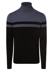 Finshley & Harding Strickpullover Dunkelblau/Schwarz
