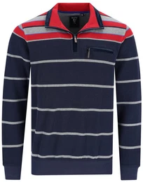 Sweatshirt Herren Sweatshirt mit Bndchen (1-tlg) Atmungsaktiv