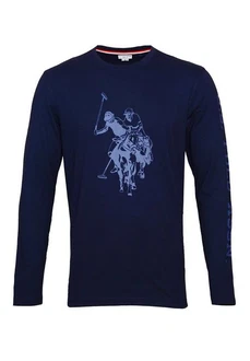 U.S. Polo Assn Longsleeve Shirt R-Neck Dunkelblau/Blau