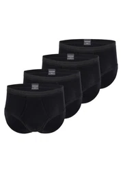 Slip 4er Pack Original Classics Feinripp (Spar-Set, 4-St) Sportslip / Unterhose - Baumwolle - Mit Eingriff - Strapazierfhig