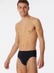 Schiesser Slip Mini Unterhose Basic Hellblau/Schwarz/Braun/Dunkelblau