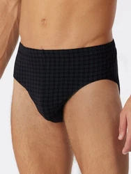 Schiesser Slip Mini Unterhose Basic Hellblau/Schwarz/Braun/Dunkelblau