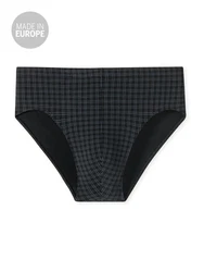Schiesser Slip Mini Unterhose Basic Hellblau/Schwarz/Braun/Dunkelblau