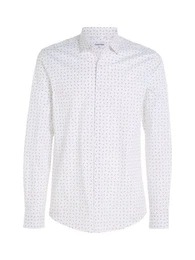 Langarmhemd TWILL 2 COLOR PRINT SHIRT mit Markenlabel