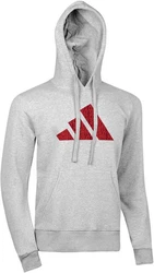 adidas Performance Perfo Script Graphic Hoody Rot/Hellgrau