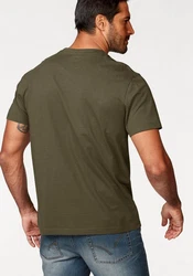 Arizona T-Shirt Kurzarm Rundhals Dunkelgrün/Khaki