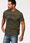 Arizona T-Shirt Kurzarm Rundhals Dunkelgrün/Khaki